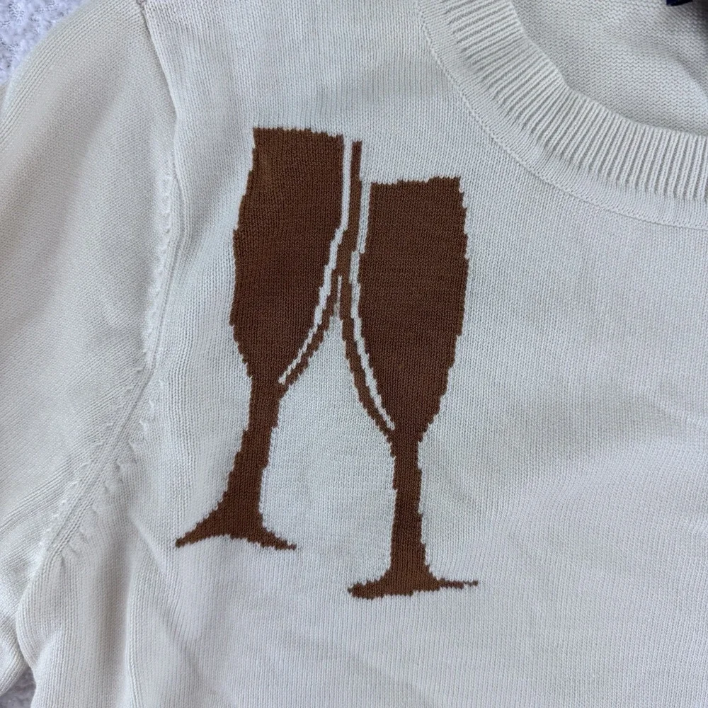 Studio Park X Alberti Popaj Icon Sweater Size XXS Champagne Creme